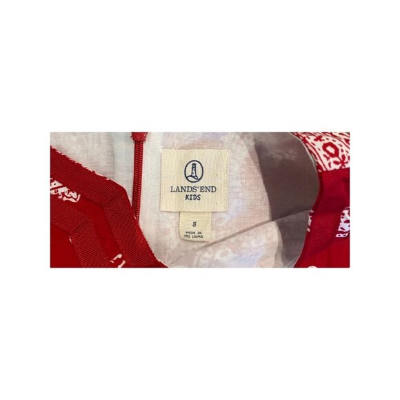 Lands' End Kids Bandana Print Shift Dress - Picture 2 of 2